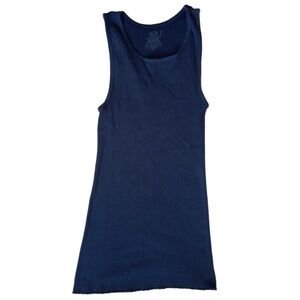 🟢 Fruit of the Loom Tank Top Medium Navy Blue